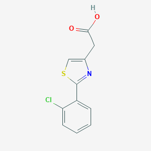 molecular formula C11H8ClNO2S B101875 [2-(2-Chlorophenyl)-1,3-thiazol-4-yl]acetic acid CAS No. 17969-25-4