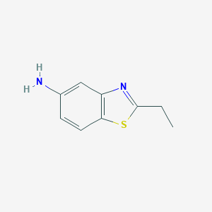 molecular formula C9H10N2S B101906 5-Benzothiazolamine,2-ethyl-(9CI) CAS No. 18020-51-4