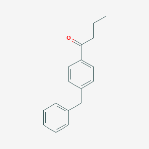 molecular formula C17H18O B101916 1-(4-Benzylphenyl)-1-butanone CAS No. 17302-69-1