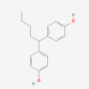 molecular formula C17H20O2 B101919 4-[1-(4-Hydroxyphenyl)pentyl]phenol CAS No. 17181-62-3