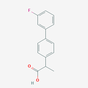 molecular formula C15H13FO2 B101934 Fluprofen CAS No. 17692-38-5