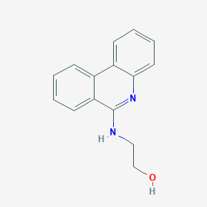 molecular formula C15H14N2O B101936 2-(Phenanthridin-6-ylamino)ethanol CAS No. 38052-85-6