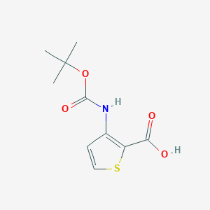 molecular formula C10H13NO4S B010194 Boc-3-aminothiophene-2-carboxylic acid CAS No. 101537-64-8
