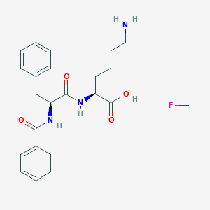 molecular formula C23H30FN3O4 B010195 Benzoylphenylalanyllysine fluoromethane CAS No. 107573-16-0