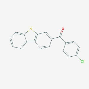 molecular formula C19H11ClOS B101950 2-(p-Chlorobenzoyl)dibenzothiophene- CAS No. 17739-80-9