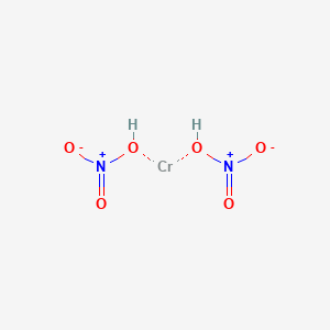molecular formula CrH2N2O6 B101957 Chromium;nitric acid CAS No. 17135-66-9