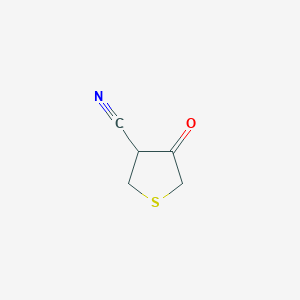molecular formula C5H5NOS B101965 4-氰基-3-四氢噻吩酮 CAS No. 16563-14-7
