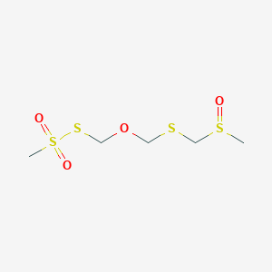 Methanesulfonic acid, thio-, S-[[[[(methylsulfinyl)methyl]thio]methoxy]methyl] ester