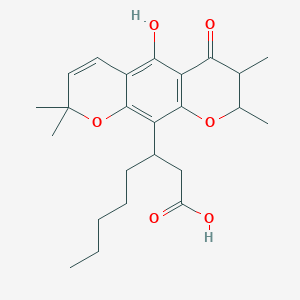 molecular formula C24H32O6 B101990 Blancoic acid CAS No. 17243-98-0