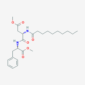 methyl (3S)-3-(decanoylamino)-4-[[(2S)-1-methoxy-1-oxo-3-phenylpropan-2-yl]amino]-4-oxobutanoate