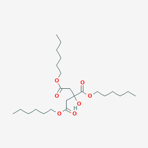 molecular formula C24H44O7 B102006 1,2,3-Propanetricarboxylic acid, 2-hydroxy-, trihexyl ester CAS No. 16544-70-0