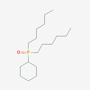 molecular formula C18H37OP B102007 Phosphine oxide, cyclohexyldihexyl- CAS No. 18470-21-8