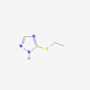 molecular formula C4H7N3S B102008 5-ethylsulfanyl-1H-1,2,4-triazole CAS No. 15285-39-9