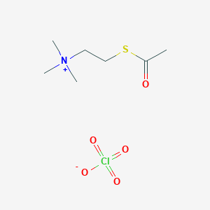 molecular formula C7H16ClNO5S B010202 (2-Acetylthio)ethyltrimethylammonium perchlorate CAS No. 102185-16-0