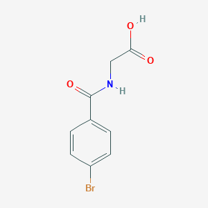 molecular formula C9H8BrNO3 B102023 2-[(4-bromobenzoyl)amino]acetic Acid CAS No. 18815-75-3