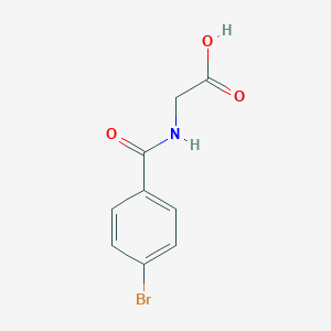 2-[(4-bromobenzoyl)amino]acetic Acid
