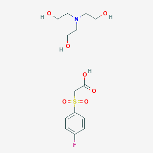 molecular formula C14H22FNO7S B010204 Tris-(2-hydroxyethyl)ammonium 4-fluorophenylsulfonylacetate CAS No. 102582-92-3