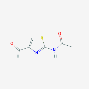molecular formula C6H6N2O2S B102044 N-(4-Formyl-1,3-thiazol-2-YL)acetamide CAS No. 16444-13-6