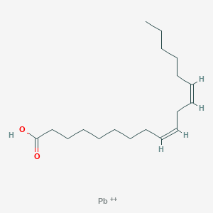 molecular formula C18H32O2Pb+2 B102046 9,12-Octadecadienoic acid (9Z,12Z)-, lead salt CAS No. 16996-51-3
