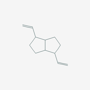 molecular formula C12H18 B102056 Pentalene, octahydro-1,4-divinyl- CAS No. 17572-84-8