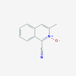 molecular formula C11H8N2O B102058 3-Methyl-2-oxidoisoquinolin-2-ium-1-carbonitrile CAS No. 16281-21-3