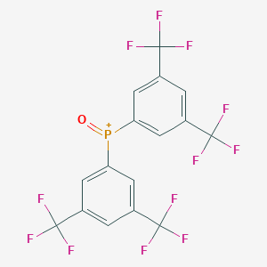 molecular formula C16H6F12OP+ B102069 Bis(3,5-bis(trifluoromethyl)phenyl)phosphine oxide CAS No. 15979-14-3