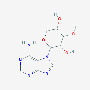 molecular formula C10H13N5O4 B102081 2-(6-Aminopurin-7-yl)oxane-3,4,5-triol CAS No. 18031-41-9