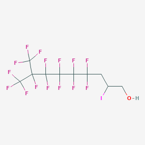 molecular formula C10H6F15IO B102082 4,4,5,5,6,6,7,7,8,9,9,9-十二氟-2-碘-8-(三氟甲基)壬醇 CAS No. 16083-62-8