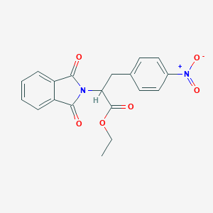 molecular formula C19H16N2O6 B102085 Ethyl 2-(1,3-dioxoisoindol-2-yl)-3-(4-nitrophenyl)propanoate CAS No. 17451-67-1