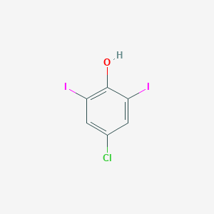 molecular formula C6H3ClI2O B102086 4-Chloro-2,6-diiodophenol CAS No. 15459-50-4