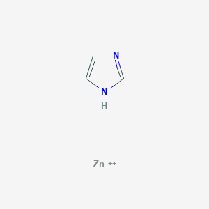 molecular formula C3H4N2Zn+2 B102093 zinc;1H-imidazole CAS No. 17339-44-5