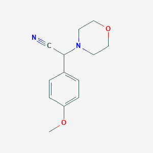 molecular formula C13H16N2O2 B102095 α-(4-甲氧基苯基)吗啉-4-乙腈 CAS No. 15190-13-3