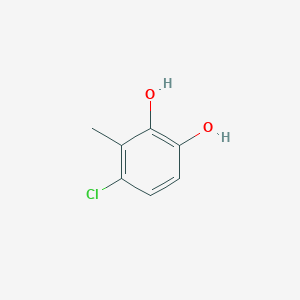 molecular formula C7H7ClO2 B102097 4-氯-3-甲基邻苯二酚 CAS No. 18257-21-1