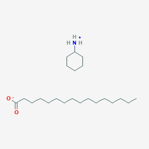 molecular formula C22H45NO2 B102100 Cyclohexylammonium palmitate CAS No. 15860-19-2
