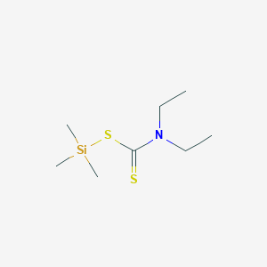 molecular formula C8H19NS2Si B102104 Carbamic acid, diethyldithio-, trimethylsilyl ester CAS No. 18881-57-7