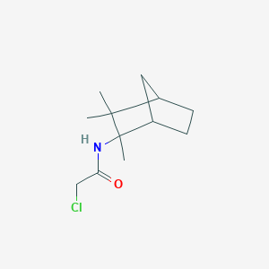 molecular formula C12H20ClNO B010211 2-Chloro-N-(2,3,3-trimethyl-bicyclo[2.2.1]hept-2-yl)-acetamide CAS No. 105838-50-4