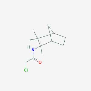 molecular formula C12H20ClNO B010211 2-Chloro-N-(2,3,3-trimethylbicyclo[2.2.1]heptan-2-yl)acetamide CAS No. 105838-50-4