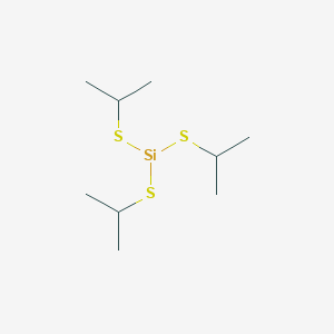 molecular formula C9H21S3Si B102112 硅烷，三[(1-甲基乙基)硫代]- CAS No. 17891-55-3
