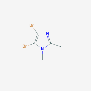 molecular formula C5H6Br2N2 B102120 4,5-Dibromo-1,2-dimethyl-1H-imidazole CAS No. 16954-05-5