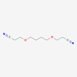 molecular formula C10H16N2O2 B102123 Propanenitrile, 3,3'-(1,4-butanediylbis(oxy))bis- CAS No. 18664-94-3