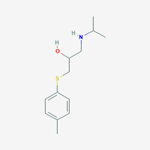 molecular formula C13H21NOS B102125 2-Propanol, 1-(isopropylamino)-3-(p-tolylthio)- CAS No. 19343-26-1