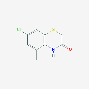 molecular formula C9H8ClNOS B102127 7-Chloro-5-methyl-2H-1,4-benzothiazin-3(4H)-one CAS No. 15182-83-9