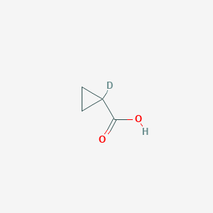 molecular formula C4H6O2 B102137 1-Deuteriocyclopropane-1-carboxylic acid CAS No. 19136-94-8
