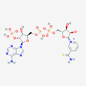 (2R,3R,4S,5R)-5-[[[[(2R,3R,4R,5R)-5-(6-aminopurin-9-yl)-3-hydroxy-4-phosphonooxyoxolan-2-yl]methoxy-hydroxyphosphoryl]oxy-hydroxyphosphoryl]oxymethyl]-2-(3-carbamothioylpyridin-1-ium-1-yl)-4-hydroxyoxolan-3-olate