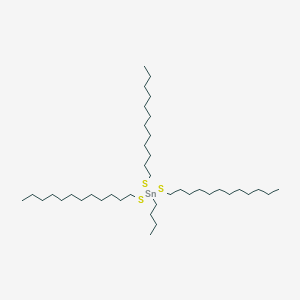 molecular formula C40H84S3Sn B102166 Butyltris(dodecylthio)stannane CAS No. 15666-28-1