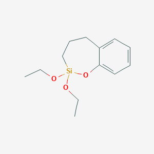molecular formula C13H20O3Si B102178 2,2-Diethoxy-2,3,4,5-tetrahydro-1,2-benzoxasilepin CAS No. 16522-51-3