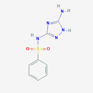 molecular formula C8H9N5O2S B010218 N-(5-amino-4H-1,2,4-triazol-3-yl)benzenesulfonamide CAS No. 104667-72-3