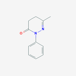 molecular formula C11H12N2O B102189 6-Methyl-2-phenyl-4,5-dihydropyridazin-3(2H)-one CAS No. 4578-58-9