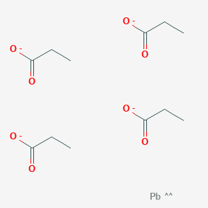 molecular formula C12H20O8Pb-4 B102196 Propanoic acid, lead(4+) salt (9CI) CAS No. 19183-30-3