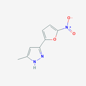 Pyrazole, 5-methyl-3-(5-nitro-2-furyl)-
